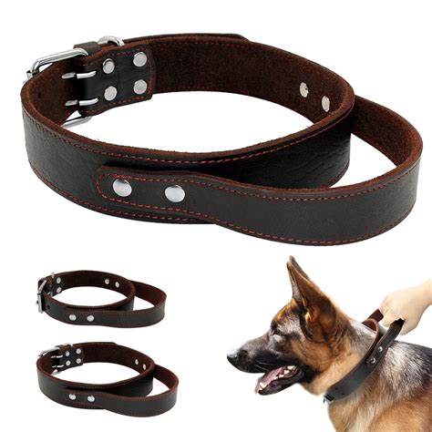 brown and tan dog collar.